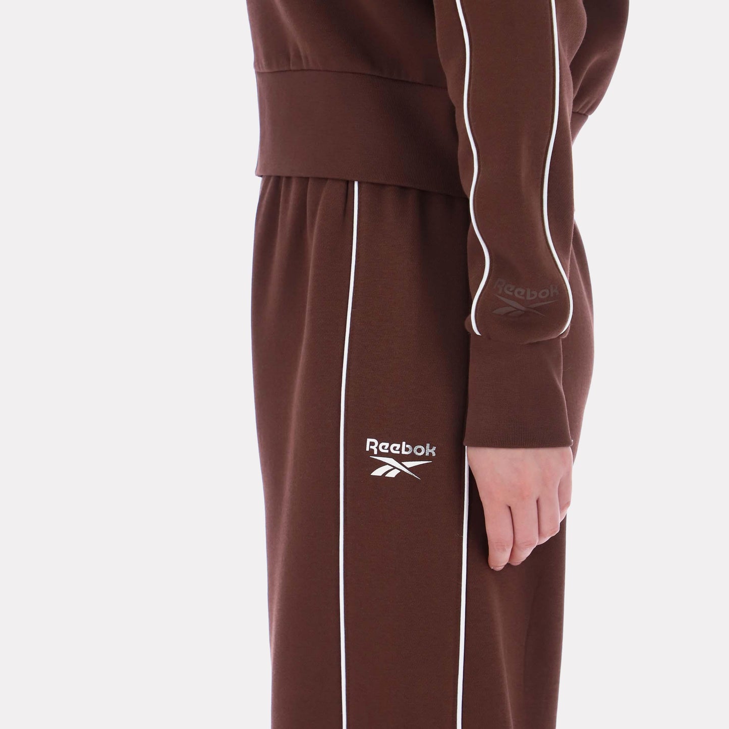 Reebok Apparel Women Off-Duty Wide-Leg Pants CAMPUS BROWN