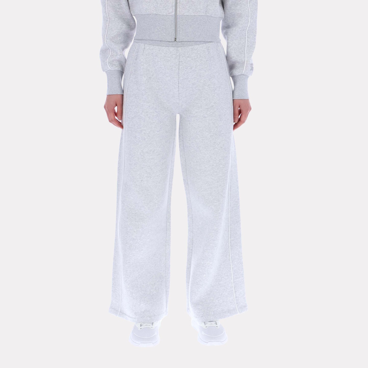 Reebok Apparel Women Off-Duty Wide-Leg Pants SILVER MARL