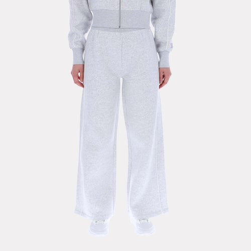 Reebok Apparel Women Off-Duty Wide-Leg Pants SILVER MARL
