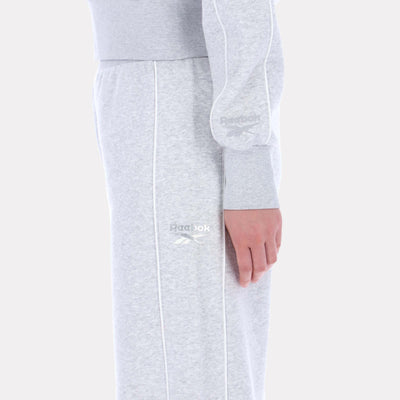Reebok Apparel Women Off-Duty Wide-Leg Pants SILVER MARL