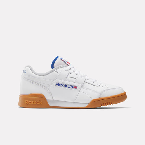 REEBOK FOOTWEAR UNISEX Workout Plus Shoes FTWRWHITE/VECTORBLUE/RBKGUM03
