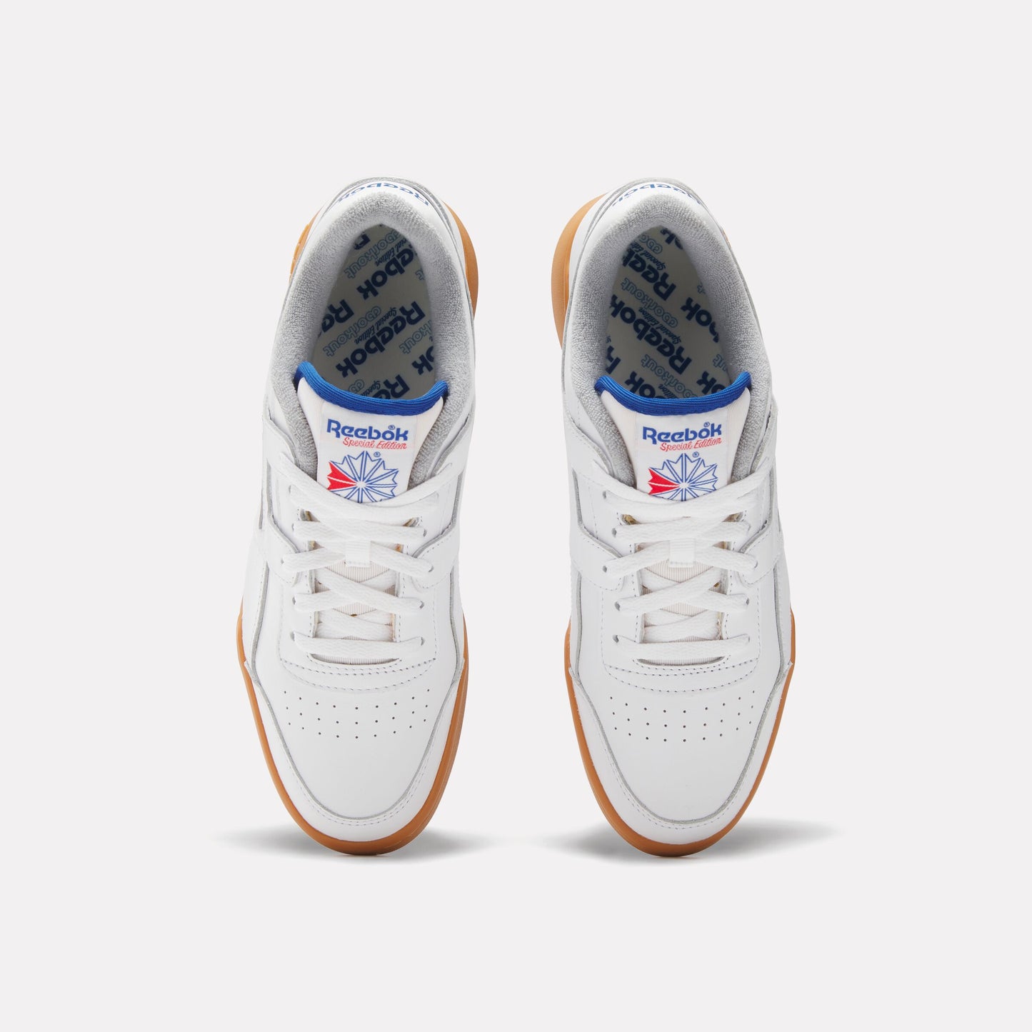REEBOK FOOTWEAR UNISEX Workout Plus Shoes FTWRWHITE/VECTORBLUE/RBKGUM03