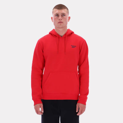 Reebok Apparel Men Essential Logo Hoodie VECTOR RED