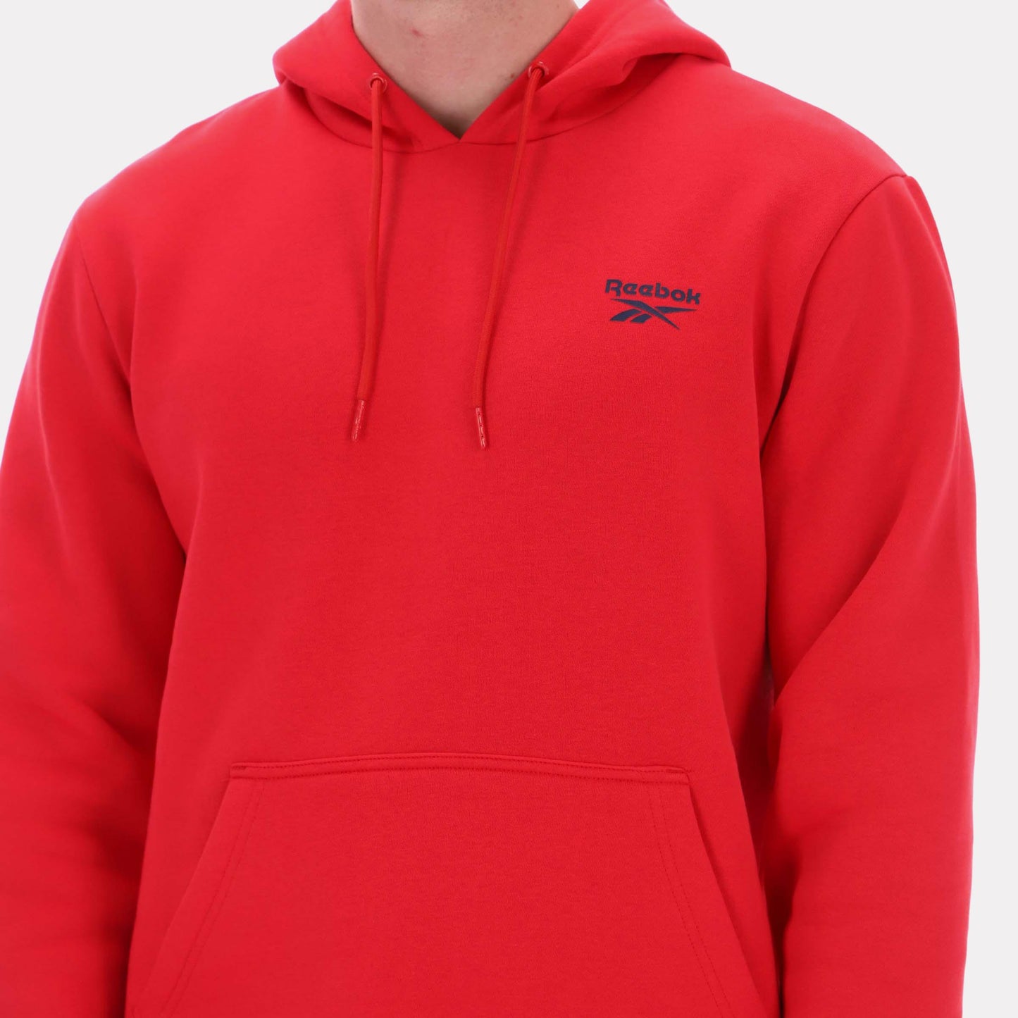 Reebok Apparel Men Essential Logo Hoodie VECTOR RED