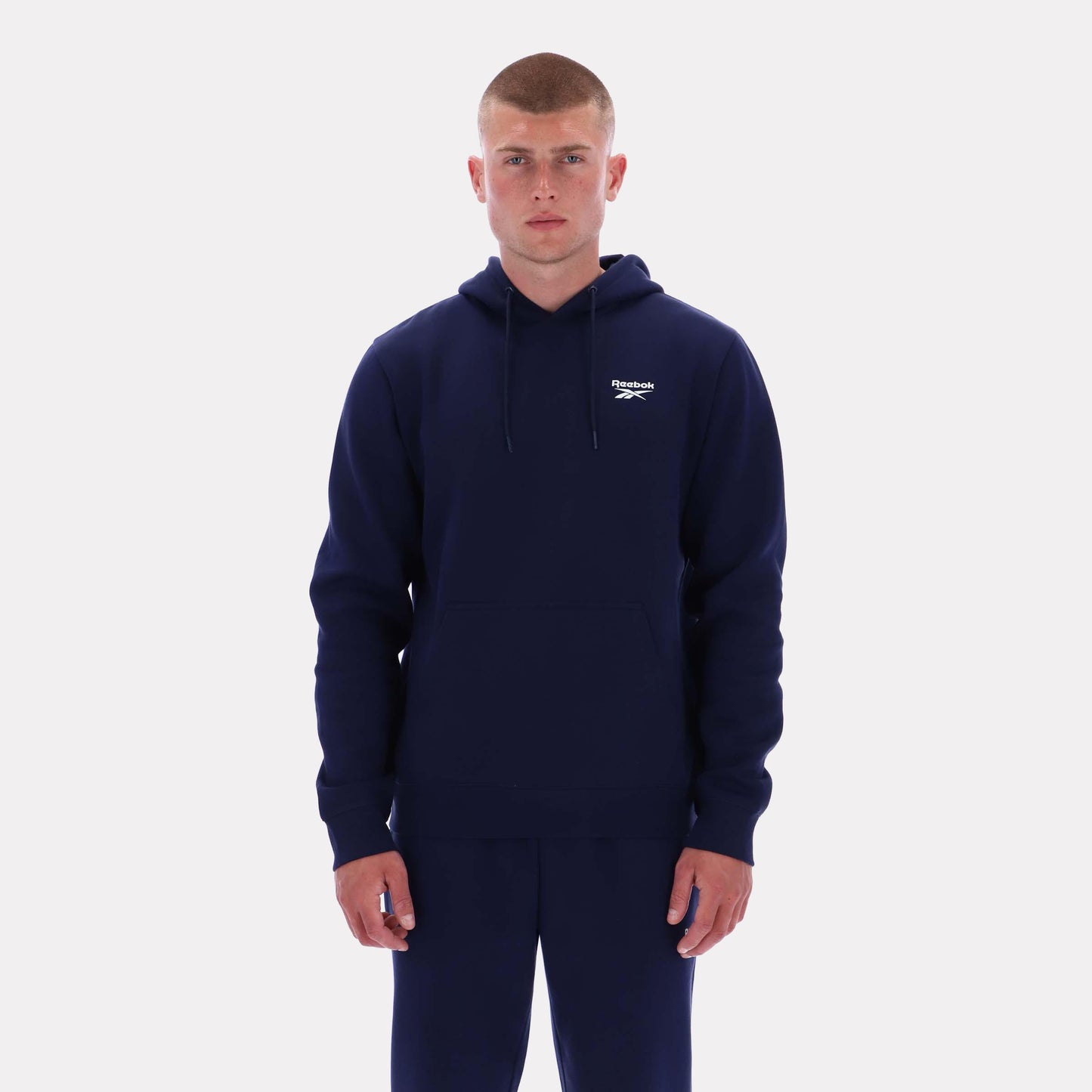 Reebok Apparel Men Essential Logo Hoodie VECTOR NAVY