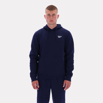 Reebok Apparel Men Essential Logo Hoodie VECTOR NAVY