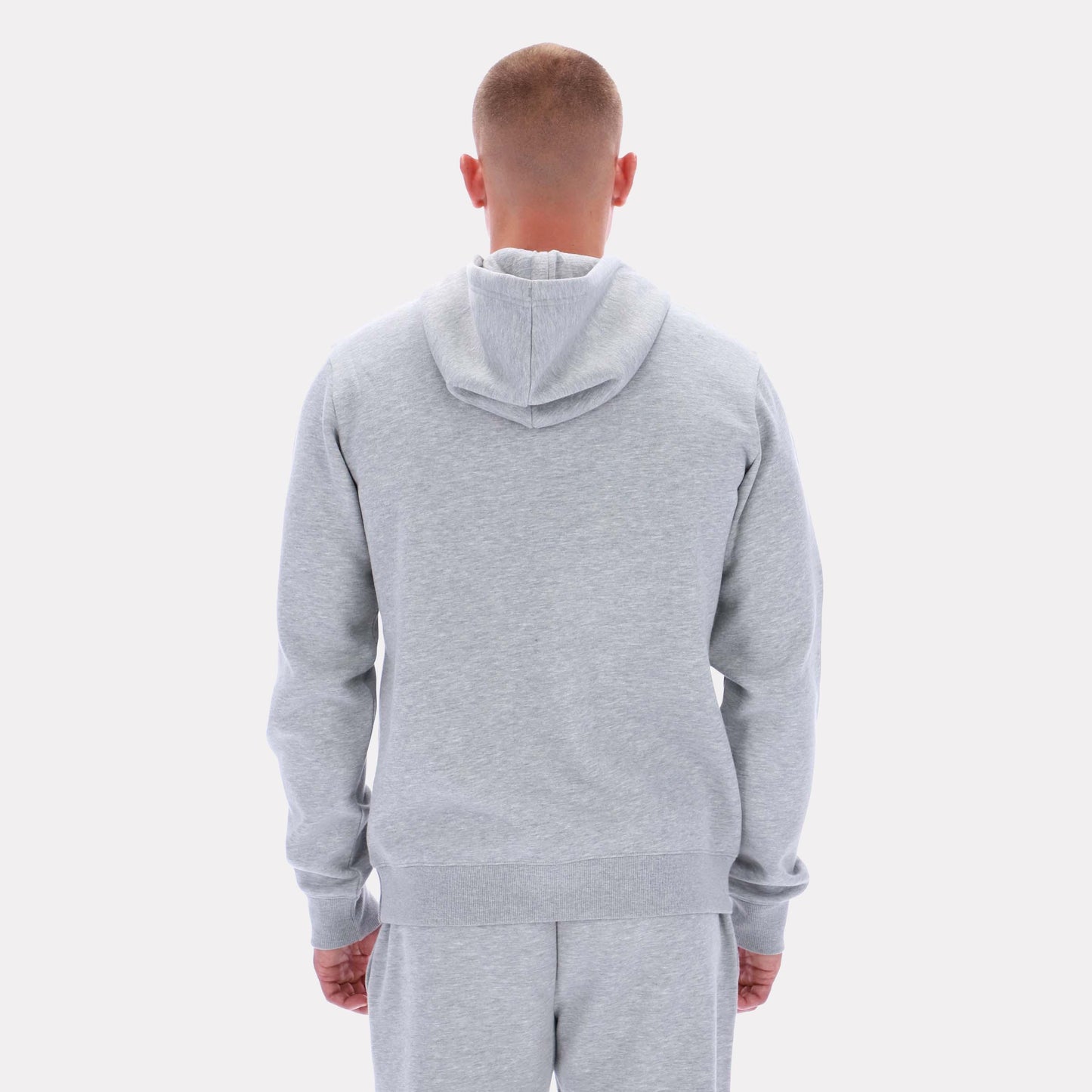 Reebok Apparel Men Essential Logo Hoodie LIGHT GREY MARL