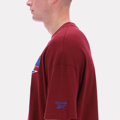 Reebok Apparel Men Reebok Varsity Graphic T-Shirt CLASSIC BURGUNDY