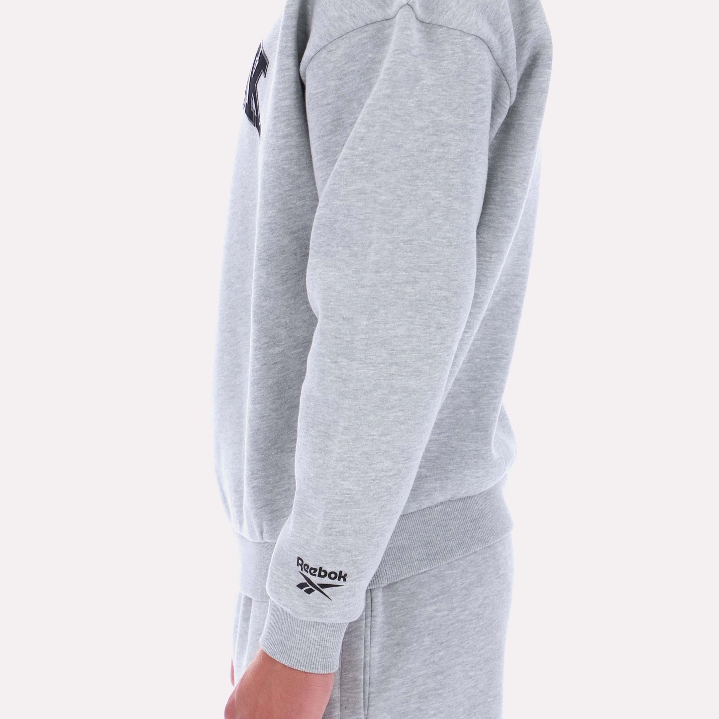 Reebok Apparel Men Classics Varsity Graphic Sweatshirt LIGHT GREY MARL