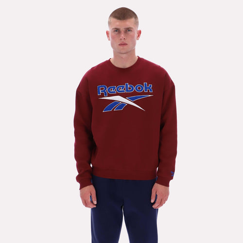 Reebok Apparel Men Reebok Varsity Graphic Sweatshirt CLASSIC BURGUNDY