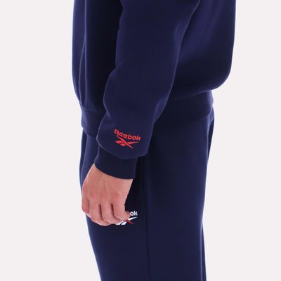 Reebok Apparel Men Varsity Graphic Sweatshirt VECTOR NAVY