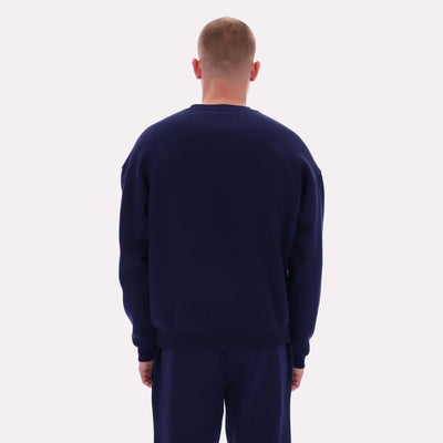 Reebok Apparel Men Varsity Graphic Sweatshirt VECTOR NAVY