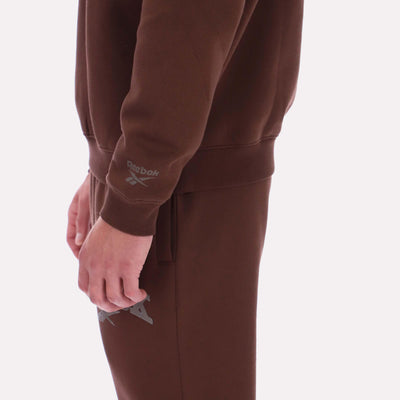 Reebok Apparel Men Varsity Graphic Sweatshirt CAMPUS BROWN