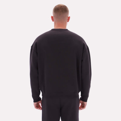 Reebok Apparel Men Varsity Graphic Sweatshirt WASHED BLACK