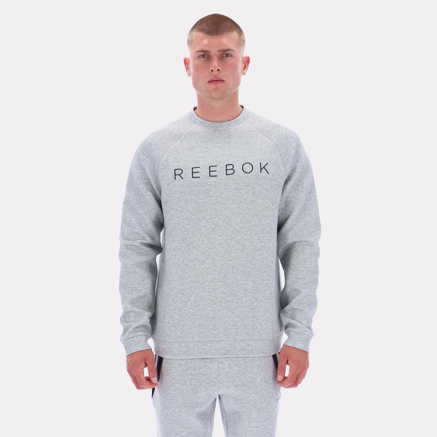 Reebok Apparel Men Core Graphic Sweatshirt GREY MARL