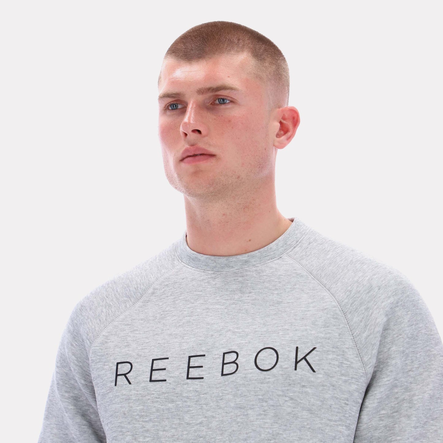Reebok Apparel Men Core Graphic Sweatshirt GREY MARL