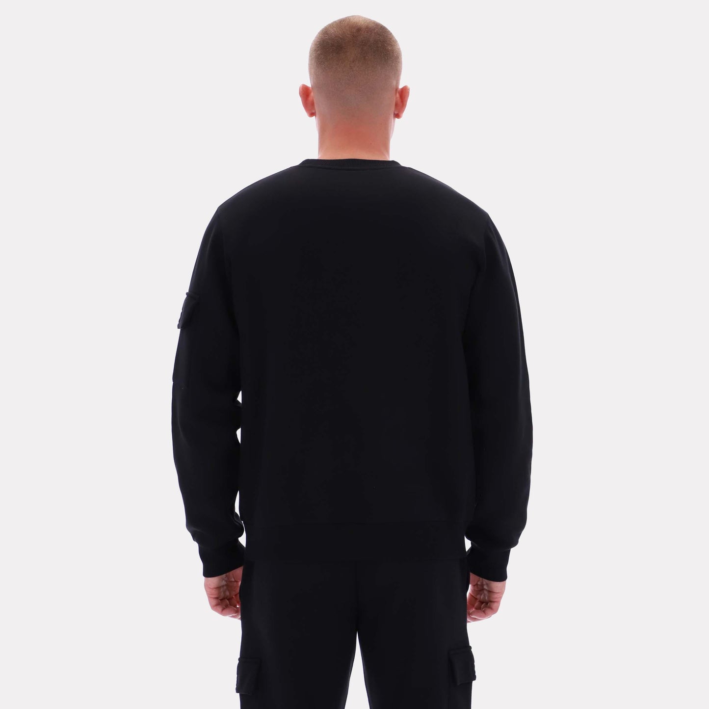 Reebok Apparel Men Reebok Essential Logo Sweatshirt BLACK