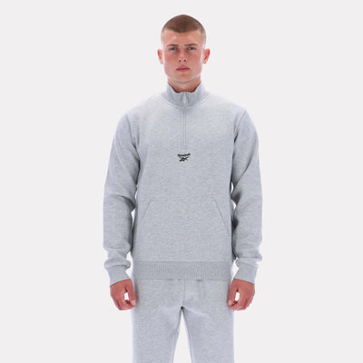 8yards Men’s RIBMOCK Reebok Apparel Men Varsity Graphic Sweatshirt LIGHT GREY