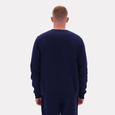 Reebok Apparel Men Essential Logo Crewneck Sweatshirt VECTOR NAVY