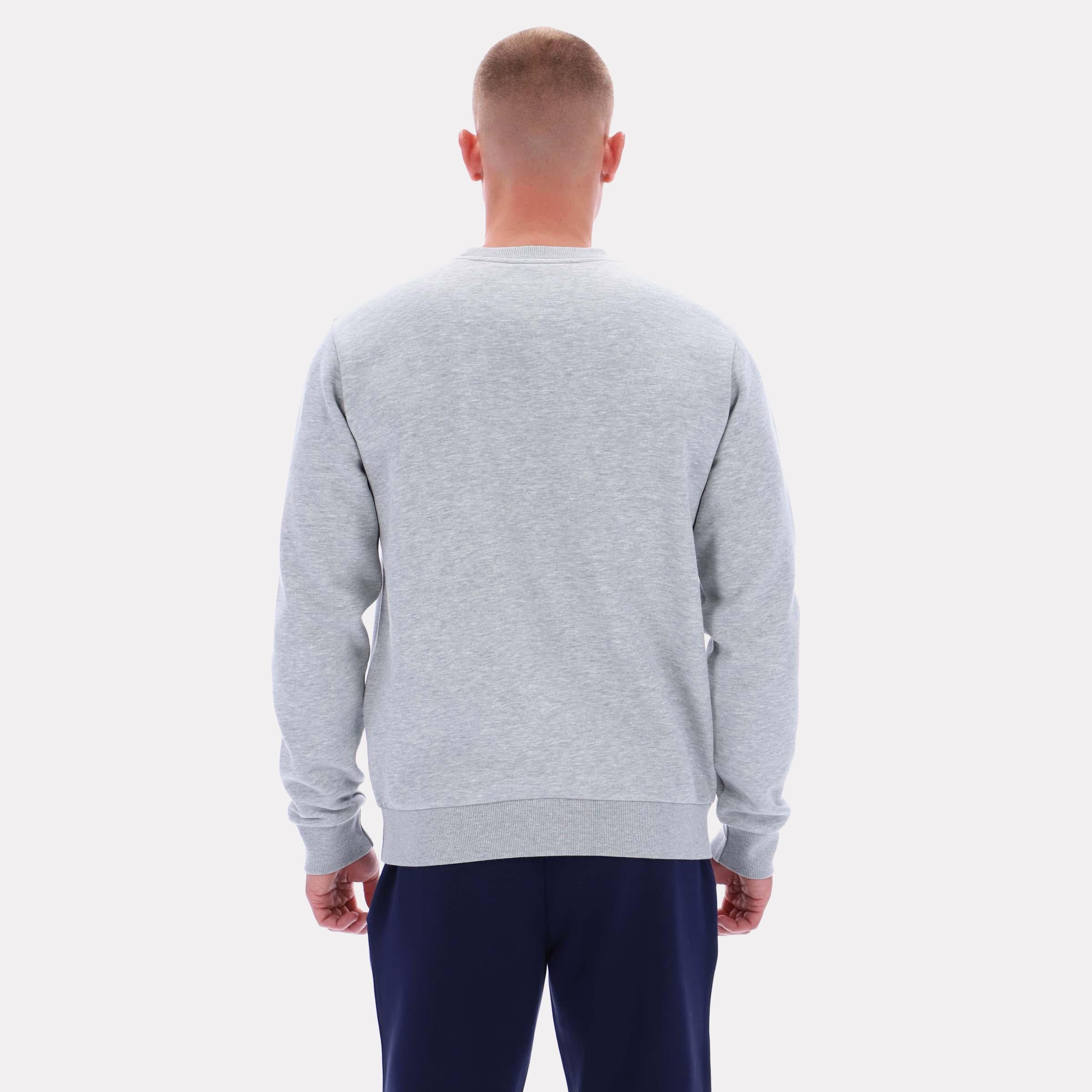 Reebok Apparel Men Essential Logo Crewneck Sweatshirt LIGHT GREY