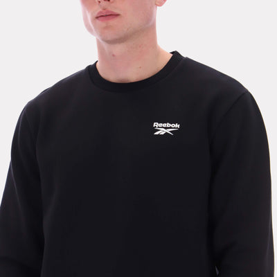 Reebok Apparel Men Essential Logo Crewneck Sweatshirt BLACK