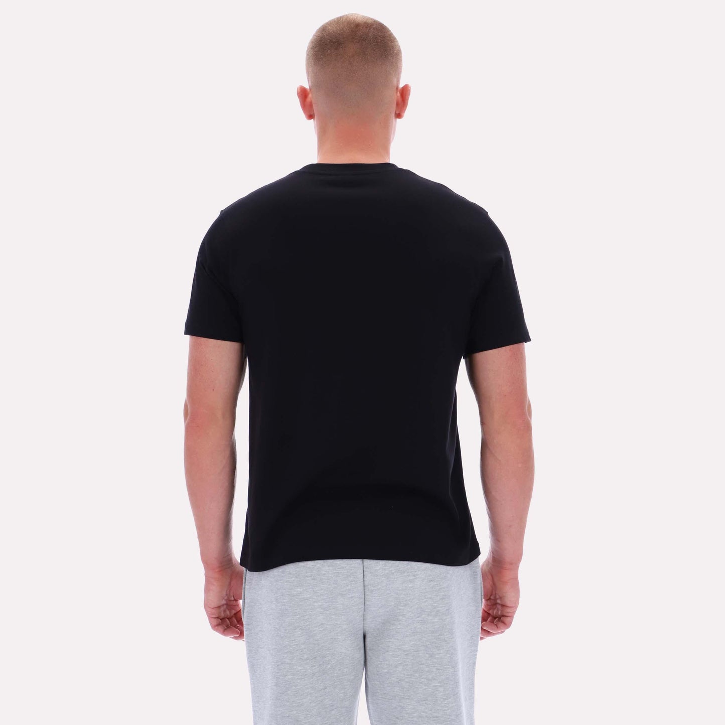 Reebok Apparel Men Big Logo Crewneck Short Sleeve Tee BLACK