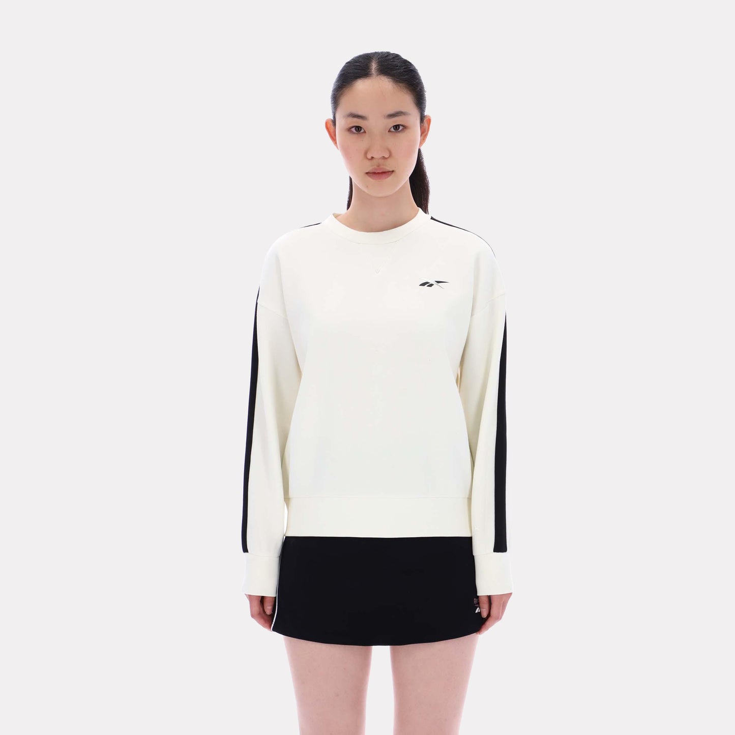 Reebok Apparel Women Core Crewneck Sweater CHALK