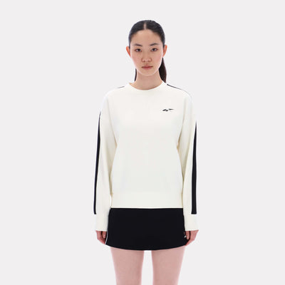 Reebok Apparel Women Core Crewneck Sweater CHALK