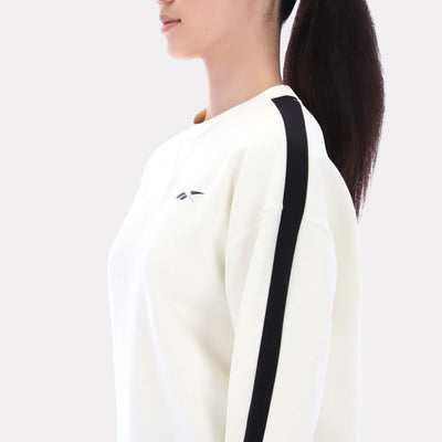 Reebok Apparel Women Core Crewneck Sweater CHALK
