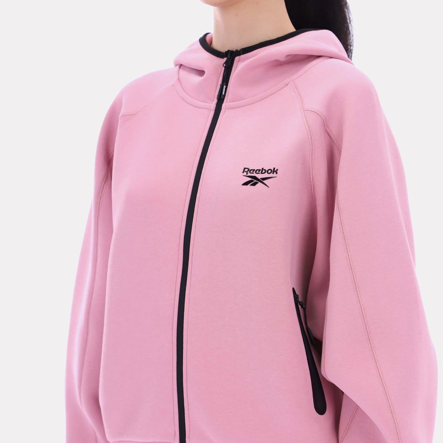 Reebok Apparel Women Vector Sculpt Hoodie DUSTY ROSE