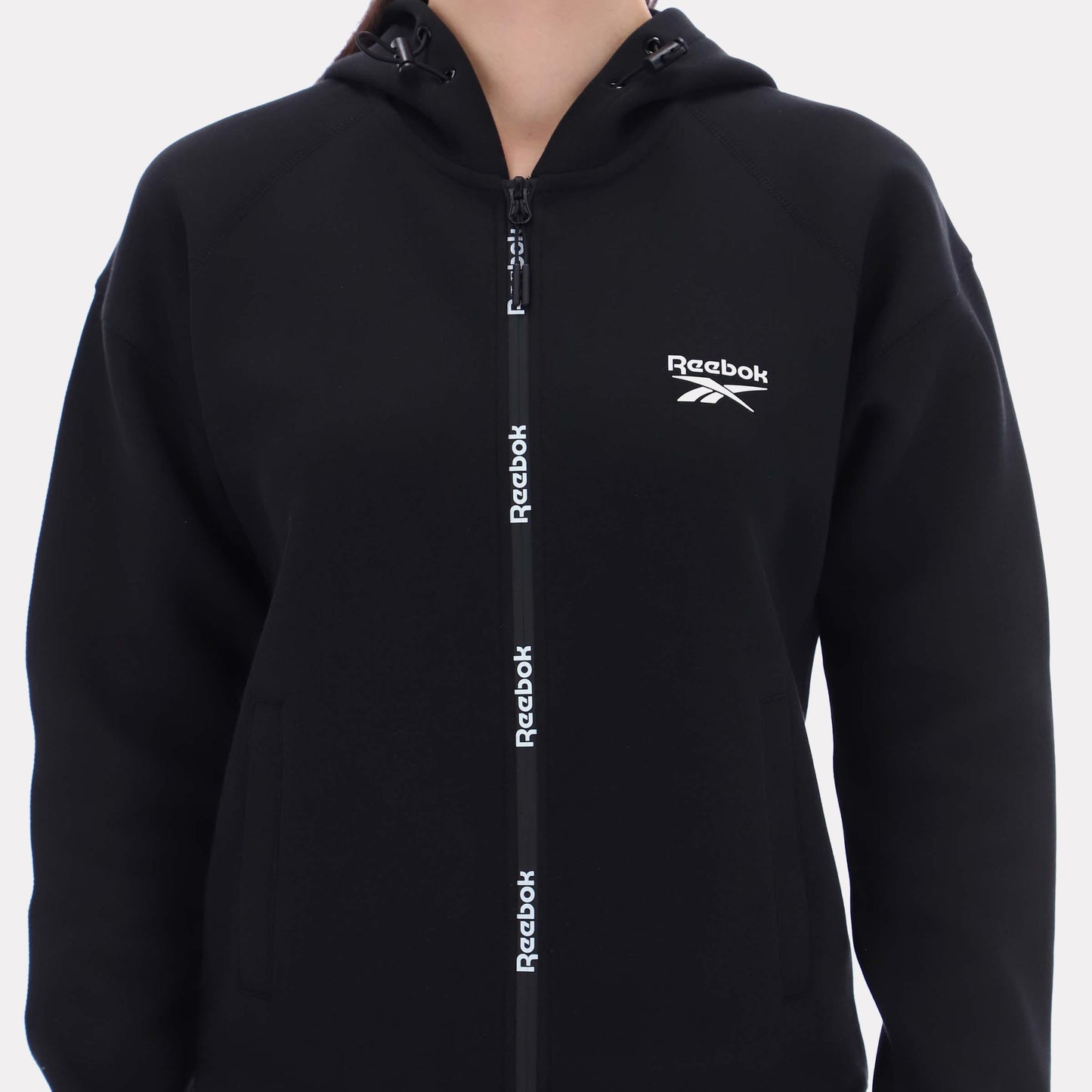 Reebok Apparel Women Scuba Zip Hoodie BLACK