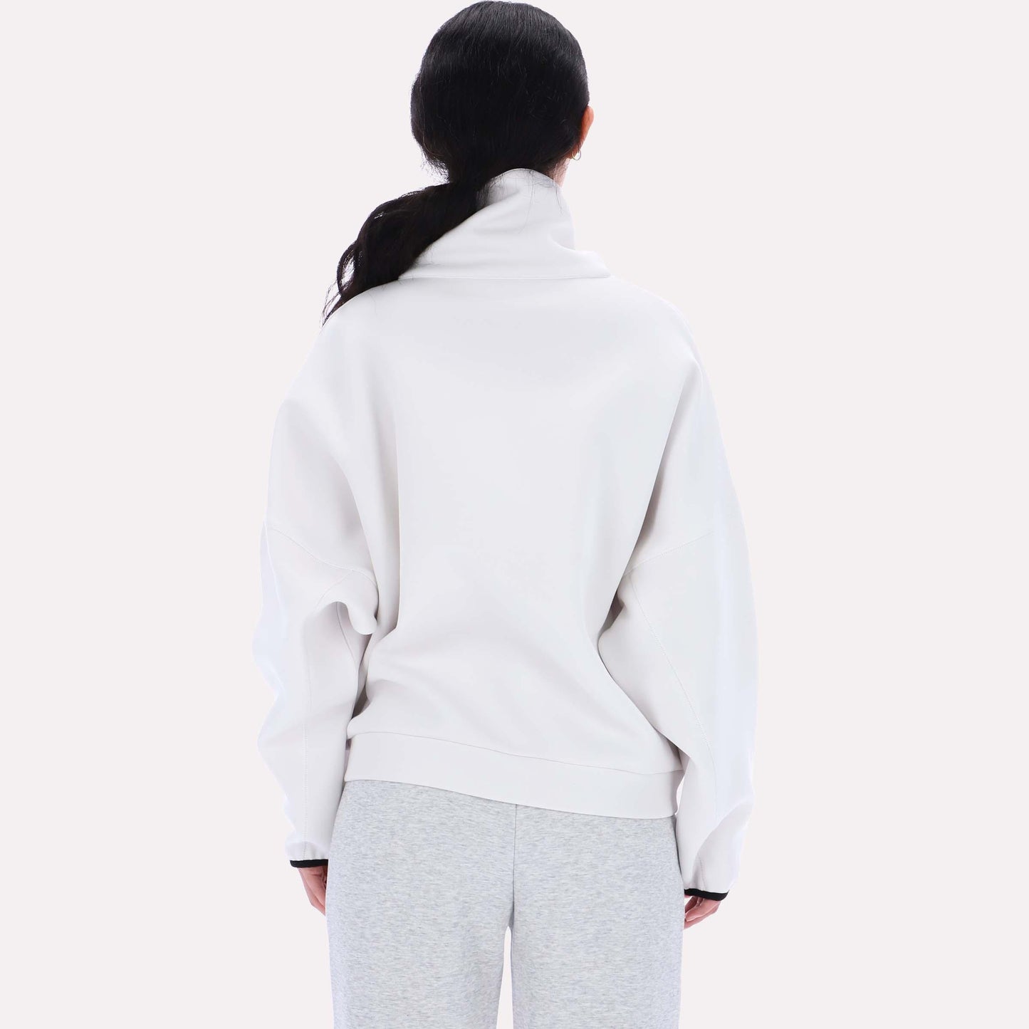 Reebok Apparel Women Scuba Retro 70’s Sweatshirt BARELY GREY