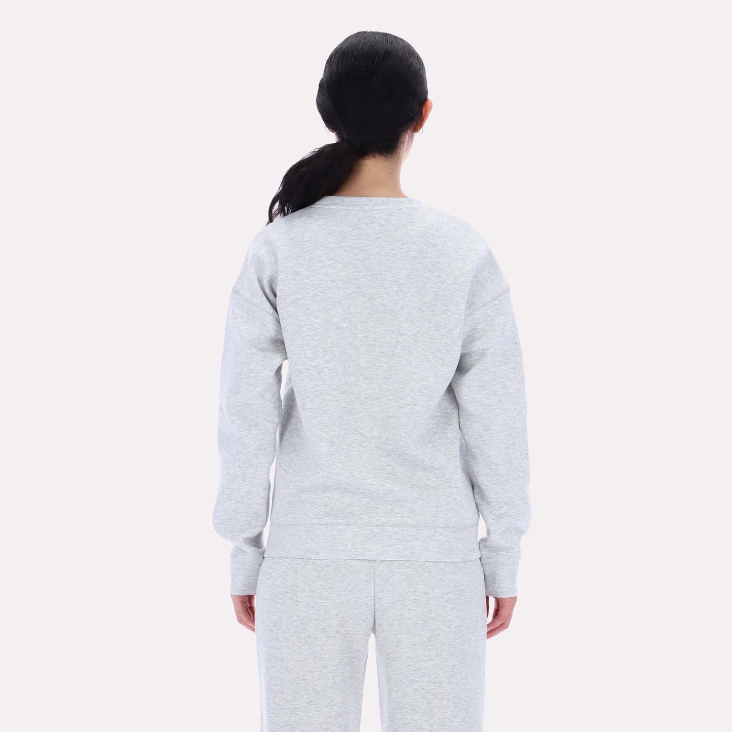Reebok Apparel Women Reebok Small Logo Crew Sweatshirt SILVER MARL