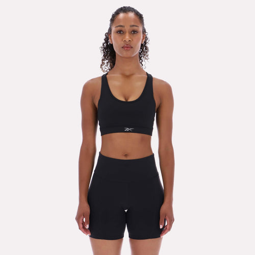 Reebok Apparel Women RBK-DRY Motion Sports Bra BLACK