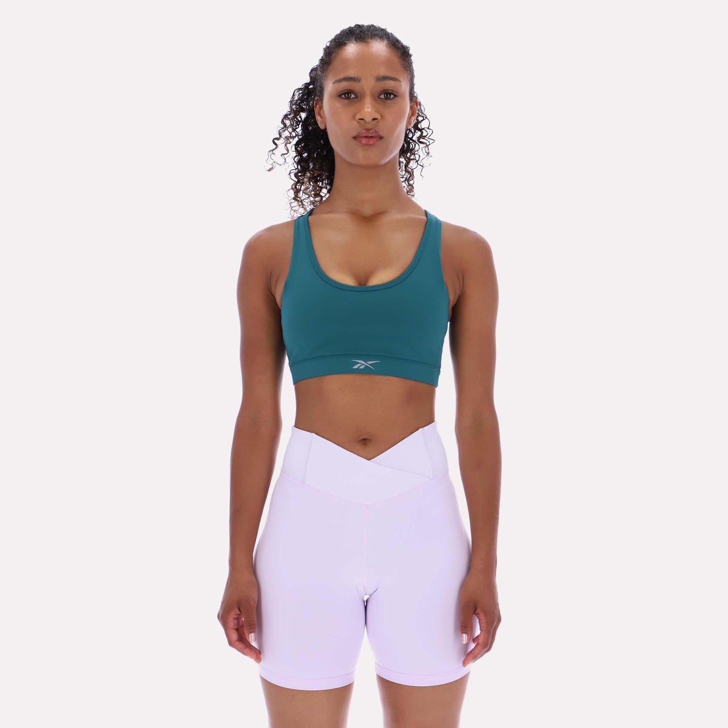 Reebok Apparel Women RBK-DRY Motion Sports Bra RETRO TEAL