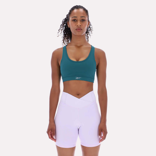 Reebok Apparel Women RBK-DRY Motion Sports Bra RETRO TEAL