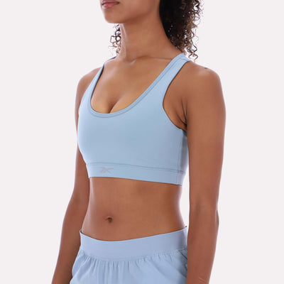 Reebok Apparel Women RBK-DRY Motion Sports Bra LEISURE BLUE