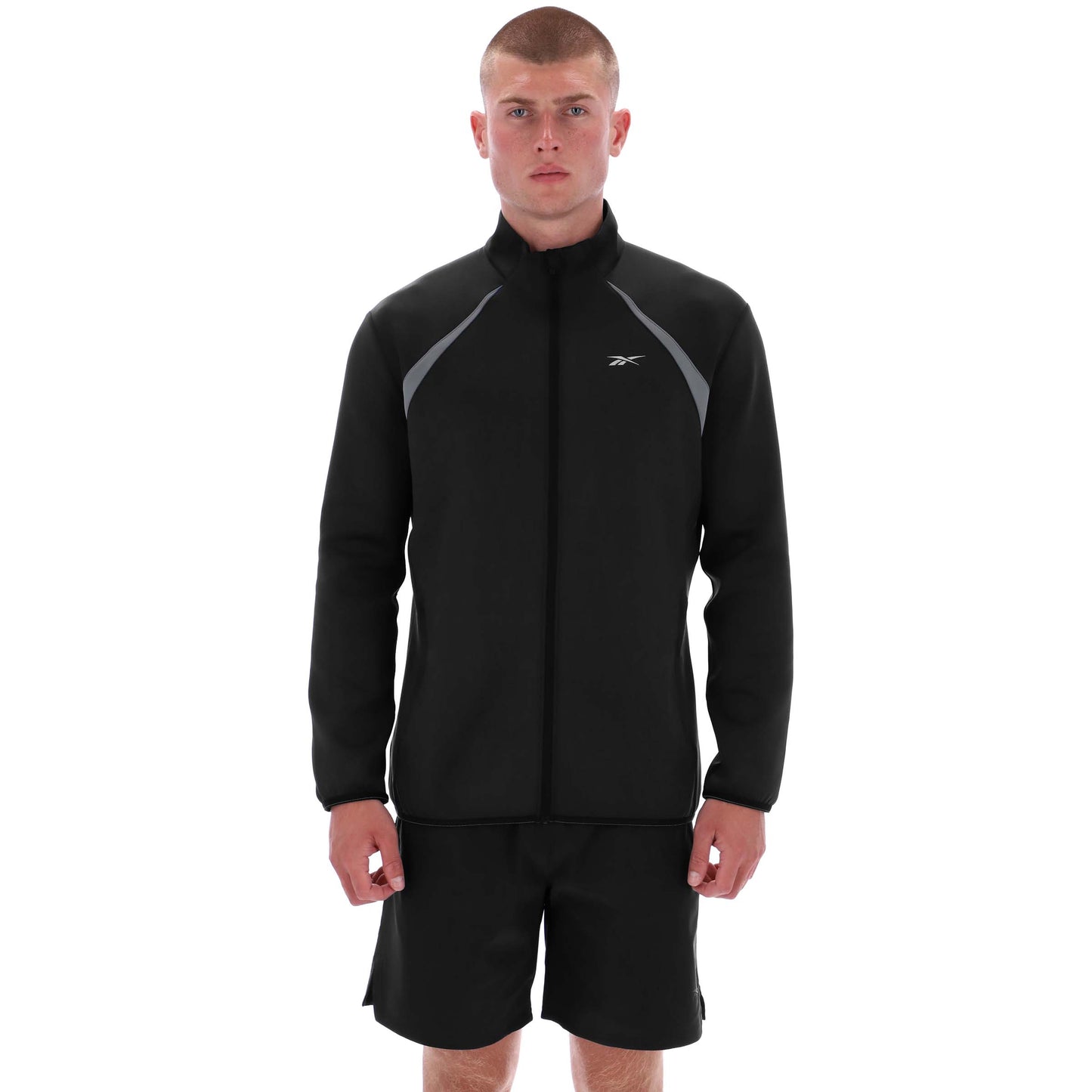 REEBOK APPAREL MEN Slim-Fit Training Hoodie BLACK