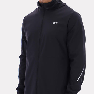 Reebok Apparel Men Velocity Ripstop Running Jacket BLACK