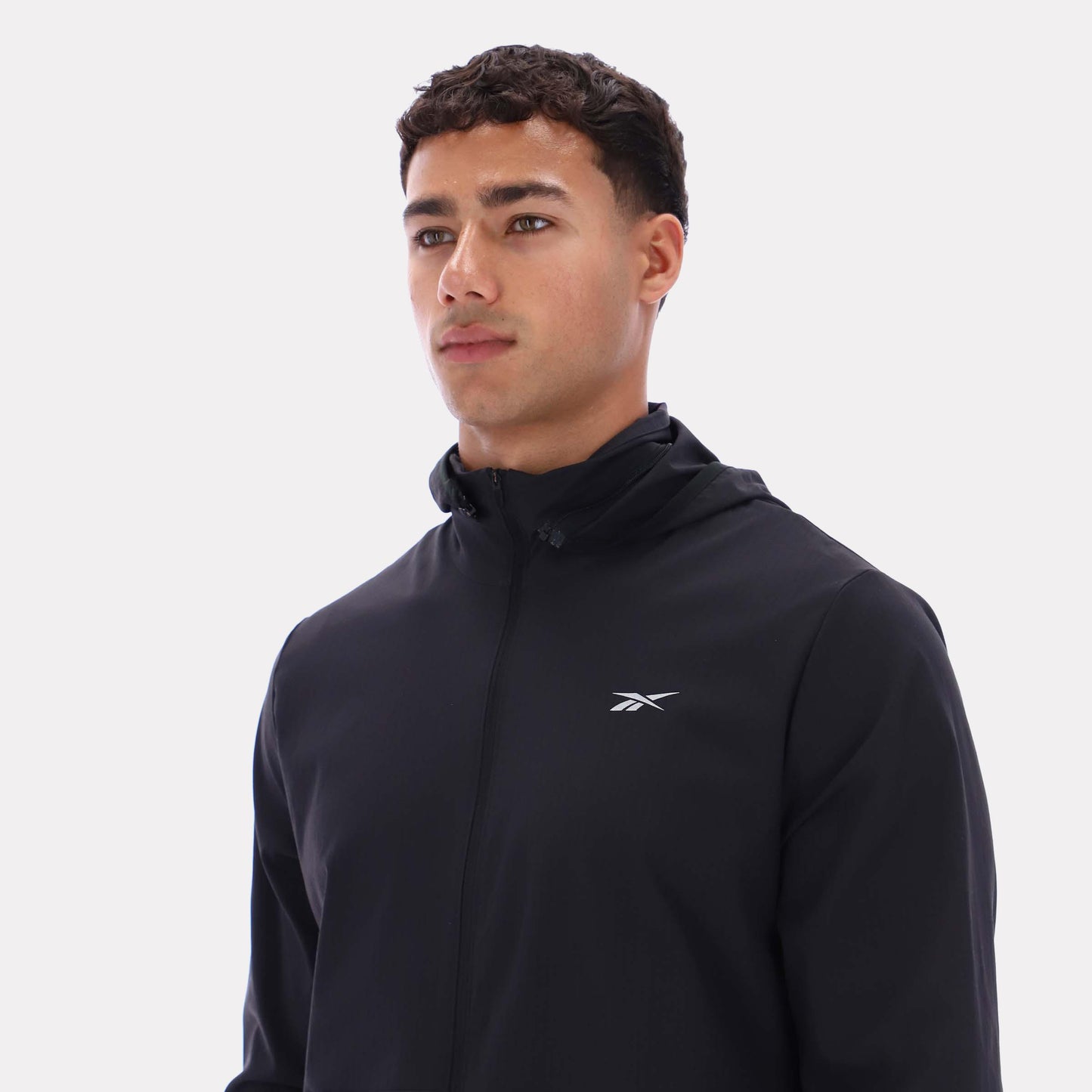 Reebok Apparel Men Velocity Ripstop Running Jacket BLACK