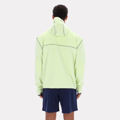 Reebok Apparel Men All-Trail Tech Hoodie ASTRO LIME