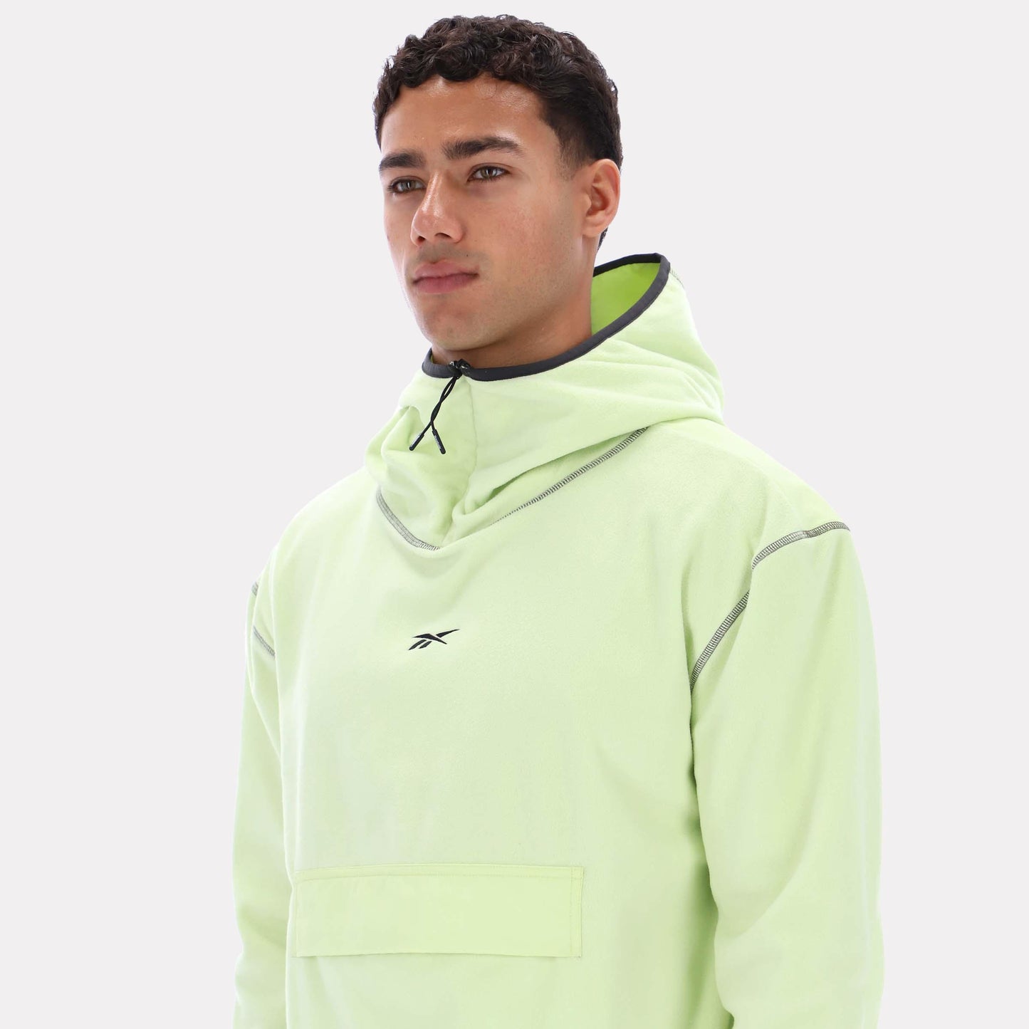 Reebok Apparel Men All-Trail Tech Hoodie ASTRO LIME