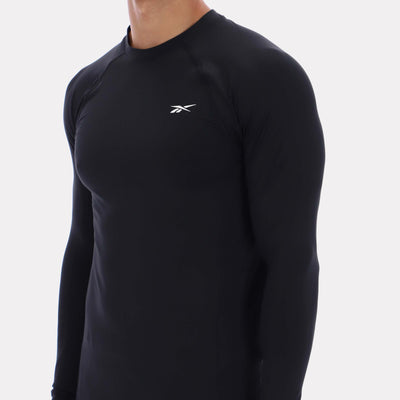 Reebok Apparel Men Performance Long Sleeve Tee BLACK