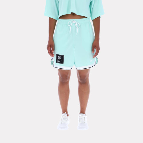 Reebok Apparel Women Basketball Ready Shorts GLITCH AQUA