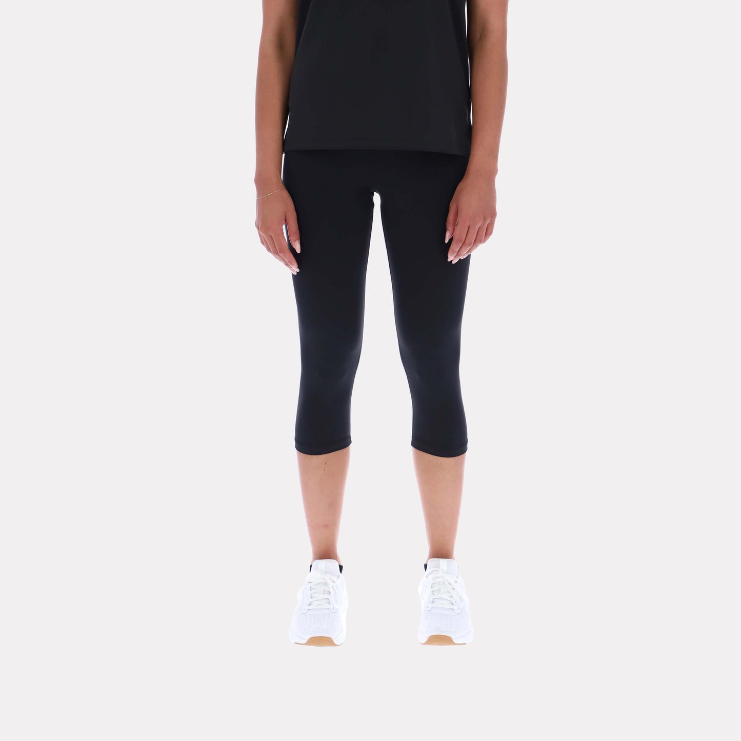 Reebok Apparel Women Core Capri High-Rise Leggings BLACK