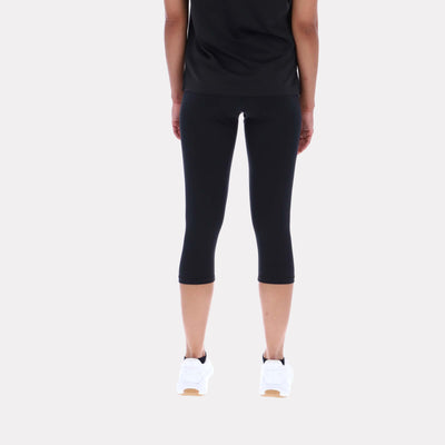 Reebok Apparel Women Core Capri High-Rise Leggings BLACK