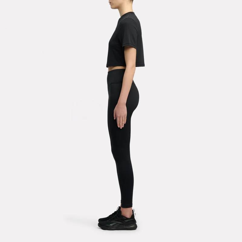 Reebok Apparel Women ID Train High Rise Leggings BLACK