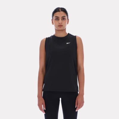Reebok Apparel Women Basketball Ready Mesh Tank BLACK