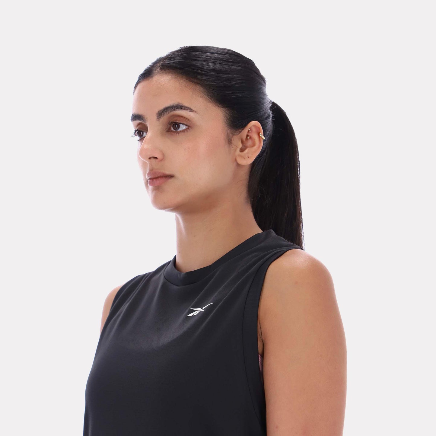 Reebok Apparel Women Basketball Ready Mesh Tank BLACK