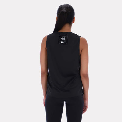 Reebok Apparel Women Basketball Ready Mesh Tank BLACK